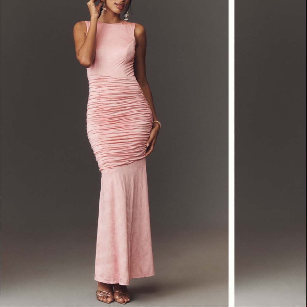 Elegant Pink Evening Gown